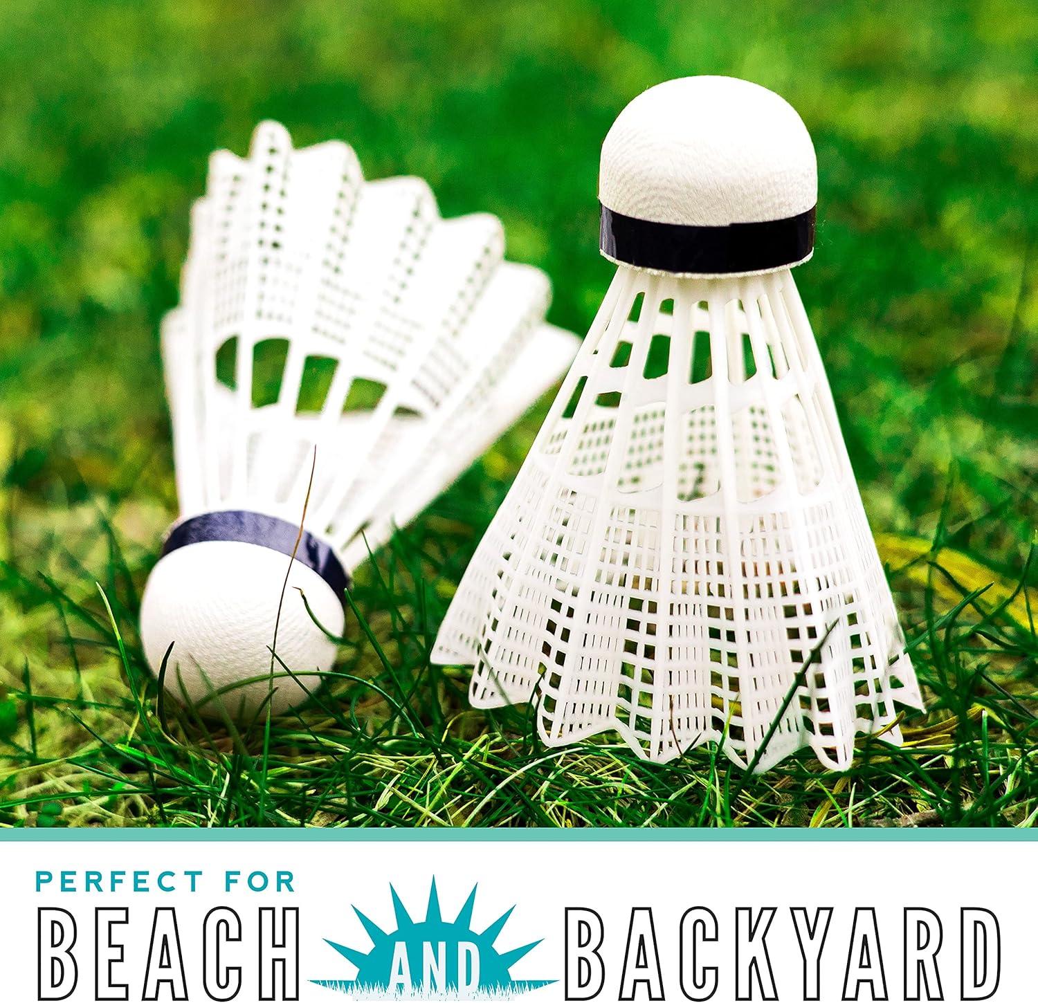 image:imageFranklin Sports Badminton Shuttlecock Set Sets of 3 6 12 Badminton Birdies Backyard Outdoor Badminton Shuttlecocks Plastic Replacement Birdies for Badminton Sets 3 6 12 Packs12 Pack