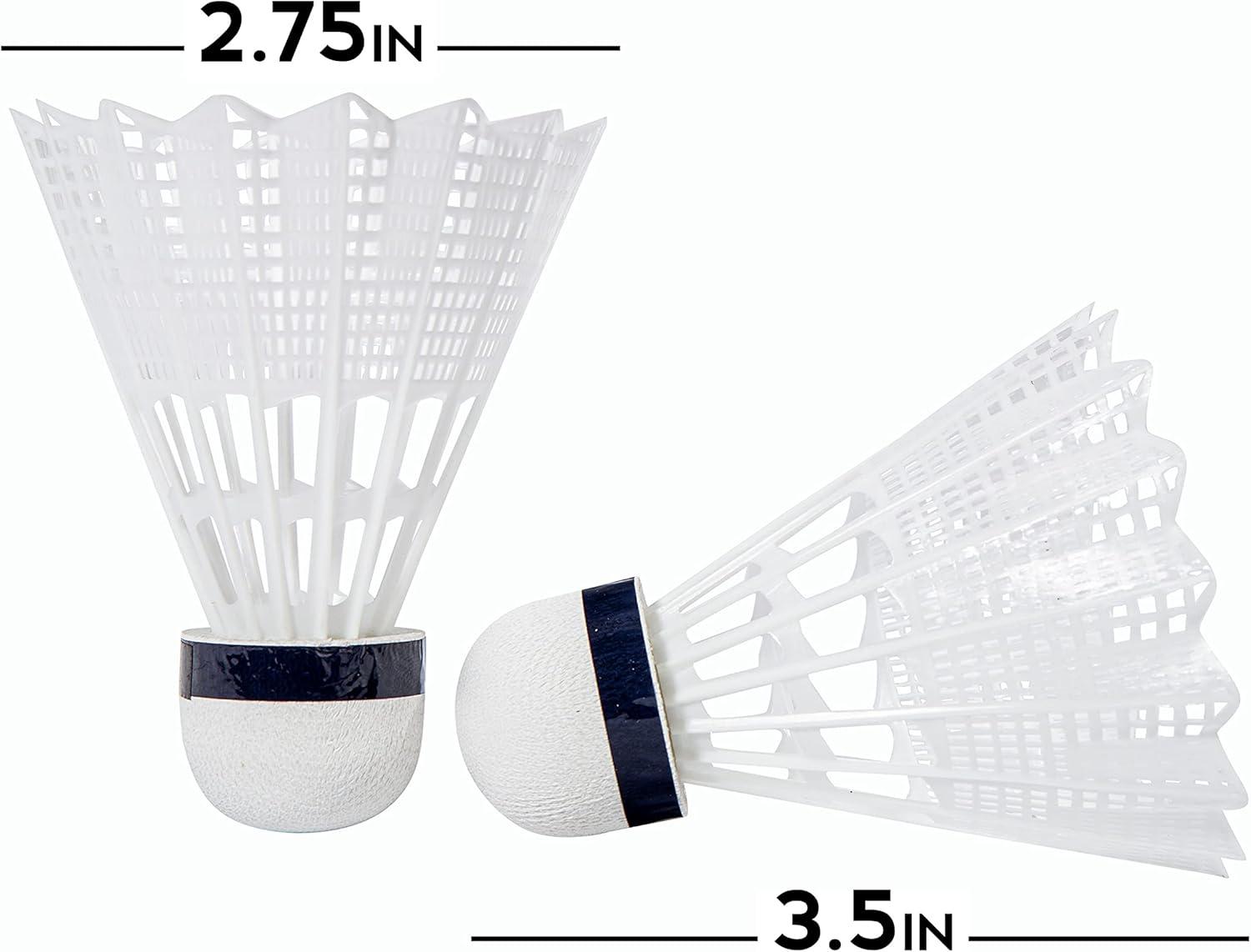 image:imageFranklin Sports Badminton Shuttlecock Set Sets of 3 6 12 Badminton Birdies Backyard Outdoor Badminton Shuttlecocks Plastic Replacement Birdies for Badminton Sets 3 6 12 Packs12 Pack
