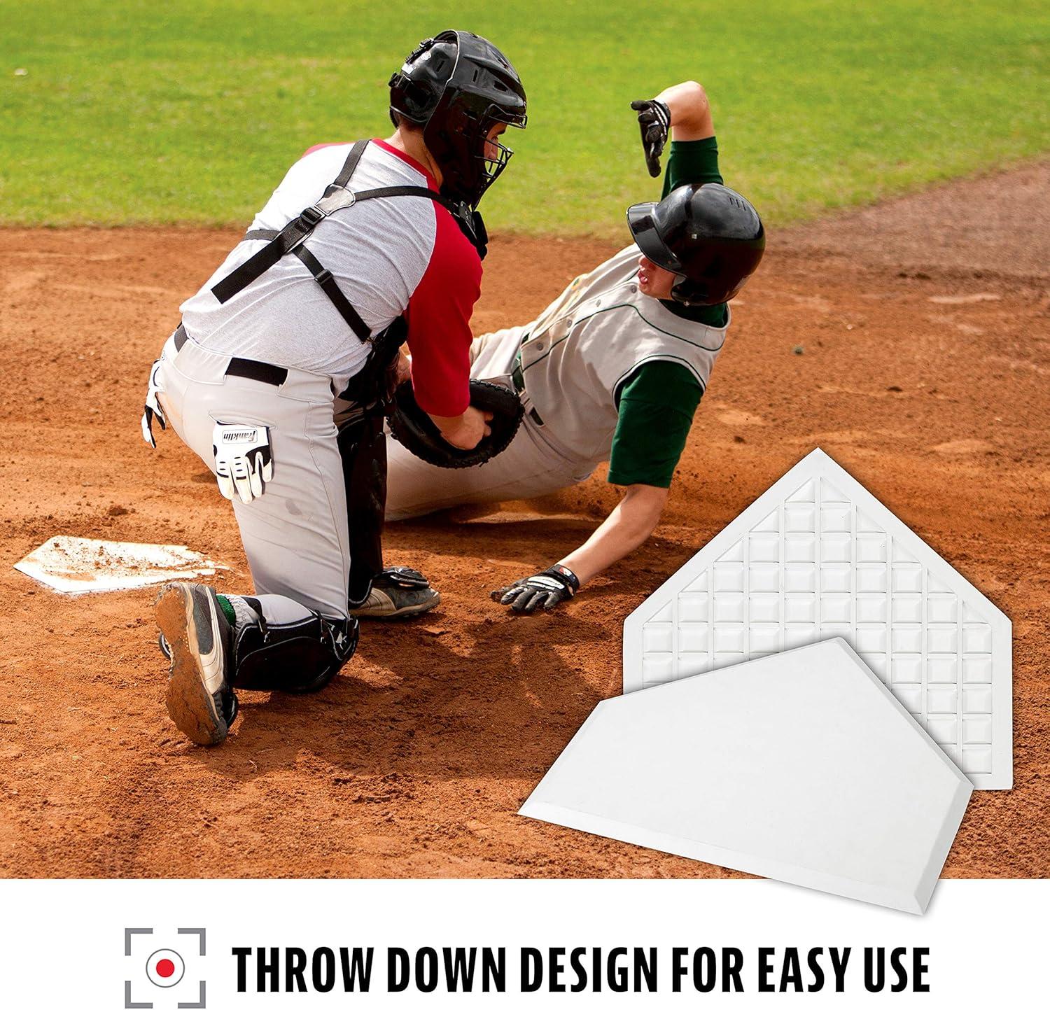 image:imageFranklin Sports Home Plate Baseball Softball Rubber Home Plate Portable Throw Down Base for Backyard Baseball Softball Tee Ball