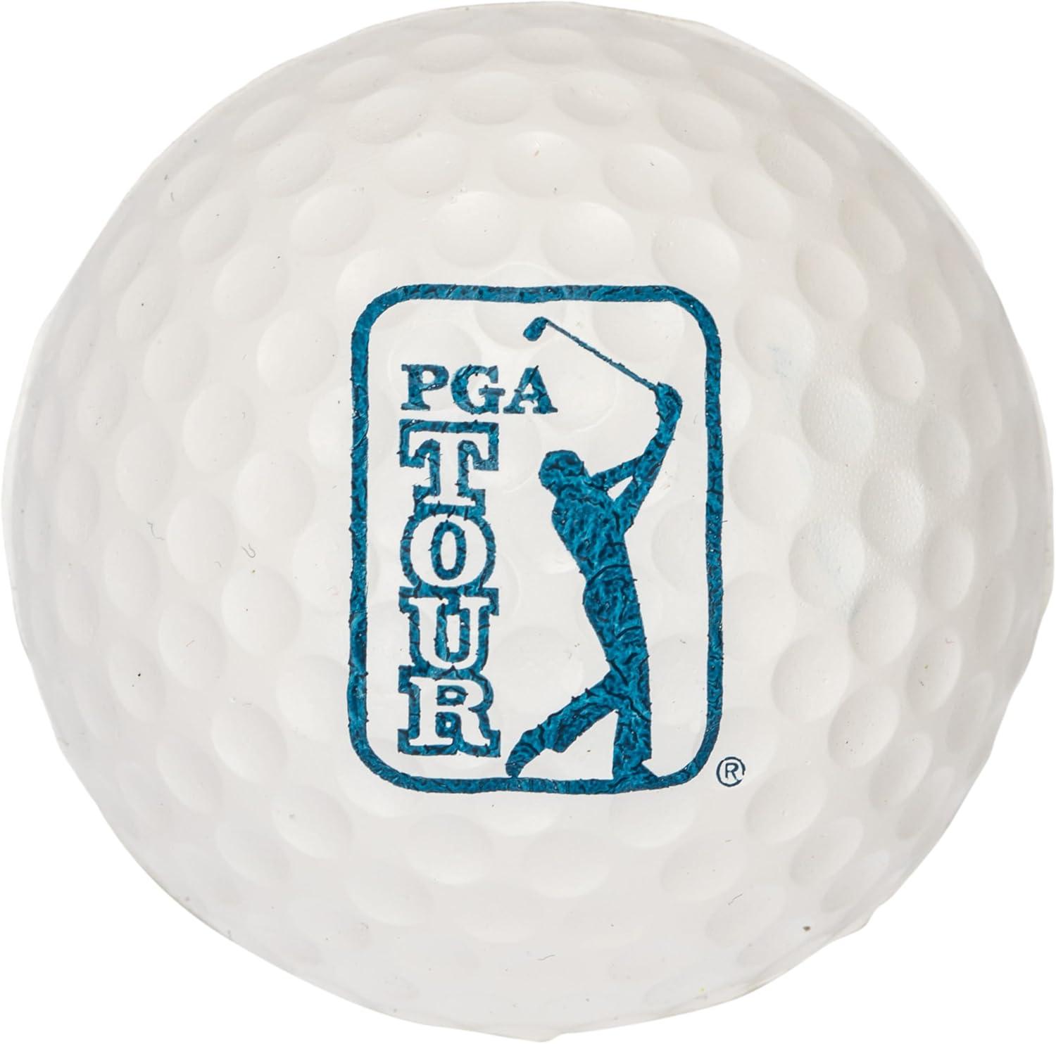 image:imageFranklin Sports PGA TOUR Indoor Outdoor Foam Golf Balls Kids Adults Foam Golf Balls Limited Flight Includes Draw String Carry Bag 12 Pack Red White Blue