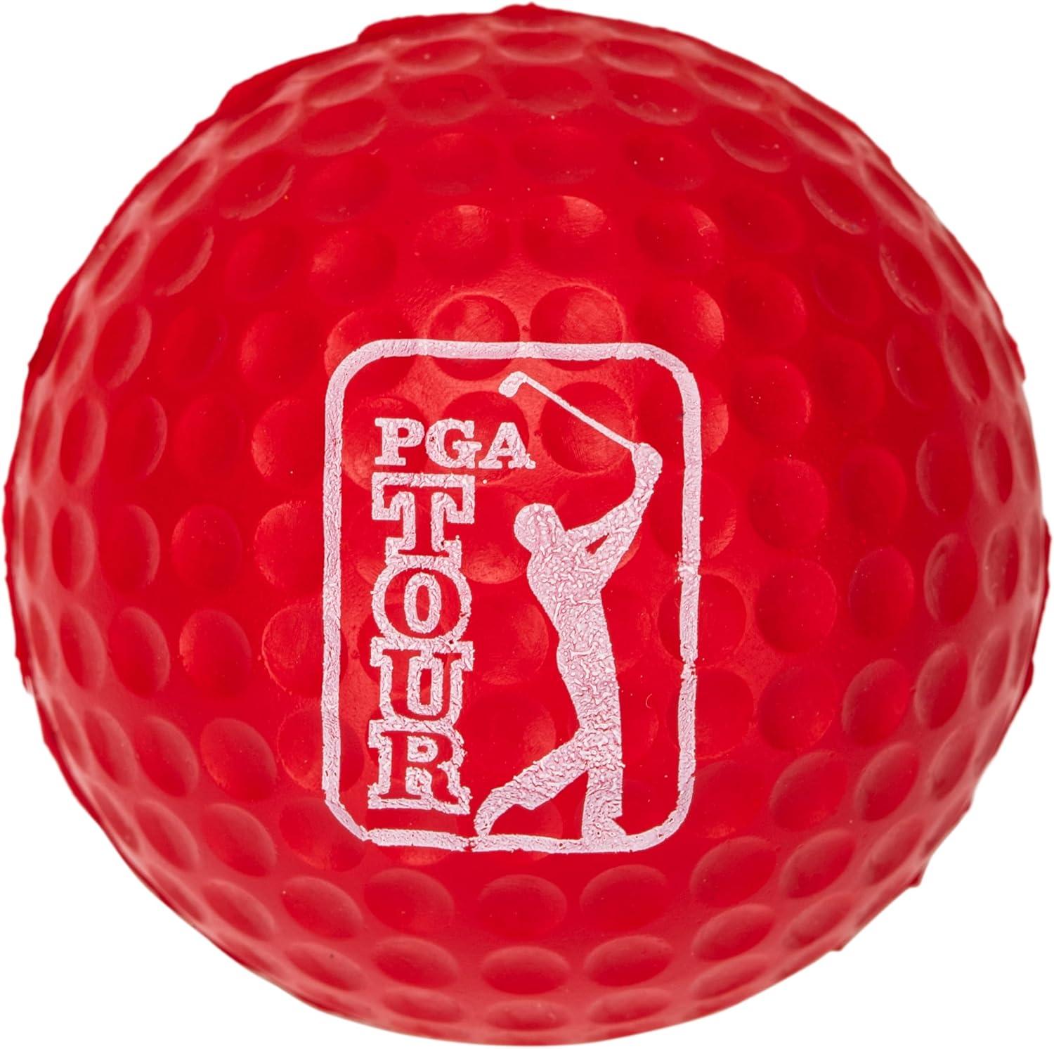 image:imageFranklin Sports PGA TOUR Indoor Outdoor Foam Golf Balls Kids Adults Foam Golf Balls Limited Flight Includes Draw String Carry Bag 12 Pack Red White Blue