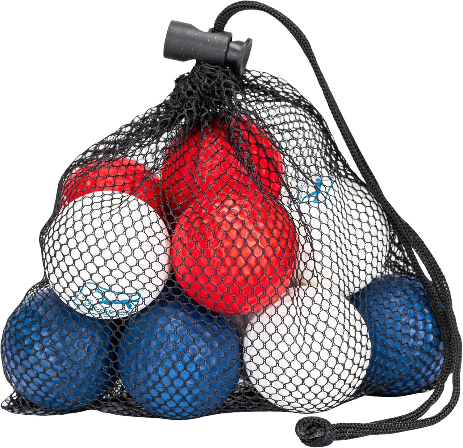 image:imageFranklin Sports PGA TOUR Indoor Outdoor Foam Golf Balls Kids Adults Foam Golf Balls Limited Flight Includes Draw String Carry Bag 12 Pack Red White Blue