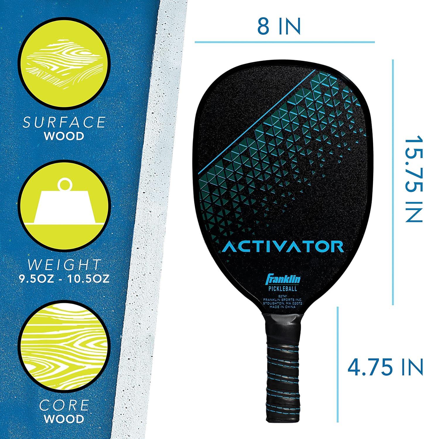 image:imageFranklin Sports Pickleball Paddle Wooden Activator Blue USAPA Approved