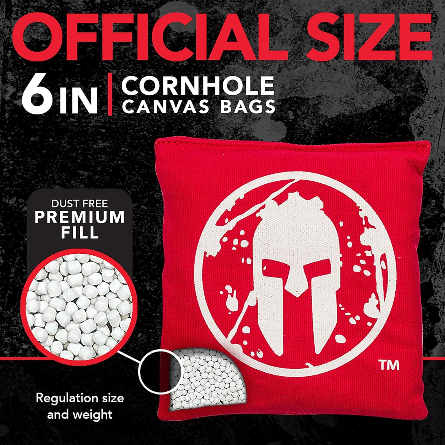 image:imageFranklin Sports Spartan Cornhole Set Includes 2 36Inch x 24Inch Targets 8 Regulation Bean Bags and Carry Bag