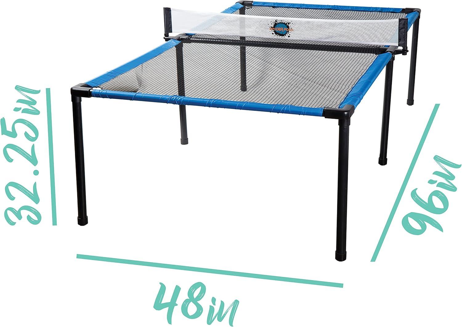 image:imageFranklin Sports Spyder Pong Tennis Table Tennis Volleyball 4 Square Includes Net Table Paddles BallSpyder Pong Set