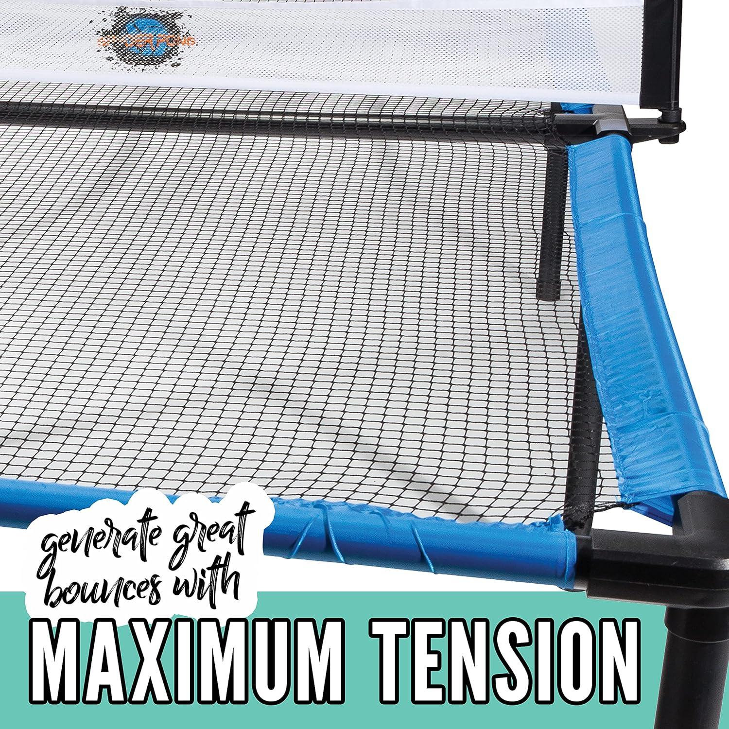 image:imageFranklin Sports Spyder Pong Tennis Table Tennis Volleyball 4 Square Includes Net Table Paddles BallSpyder Pong Set
