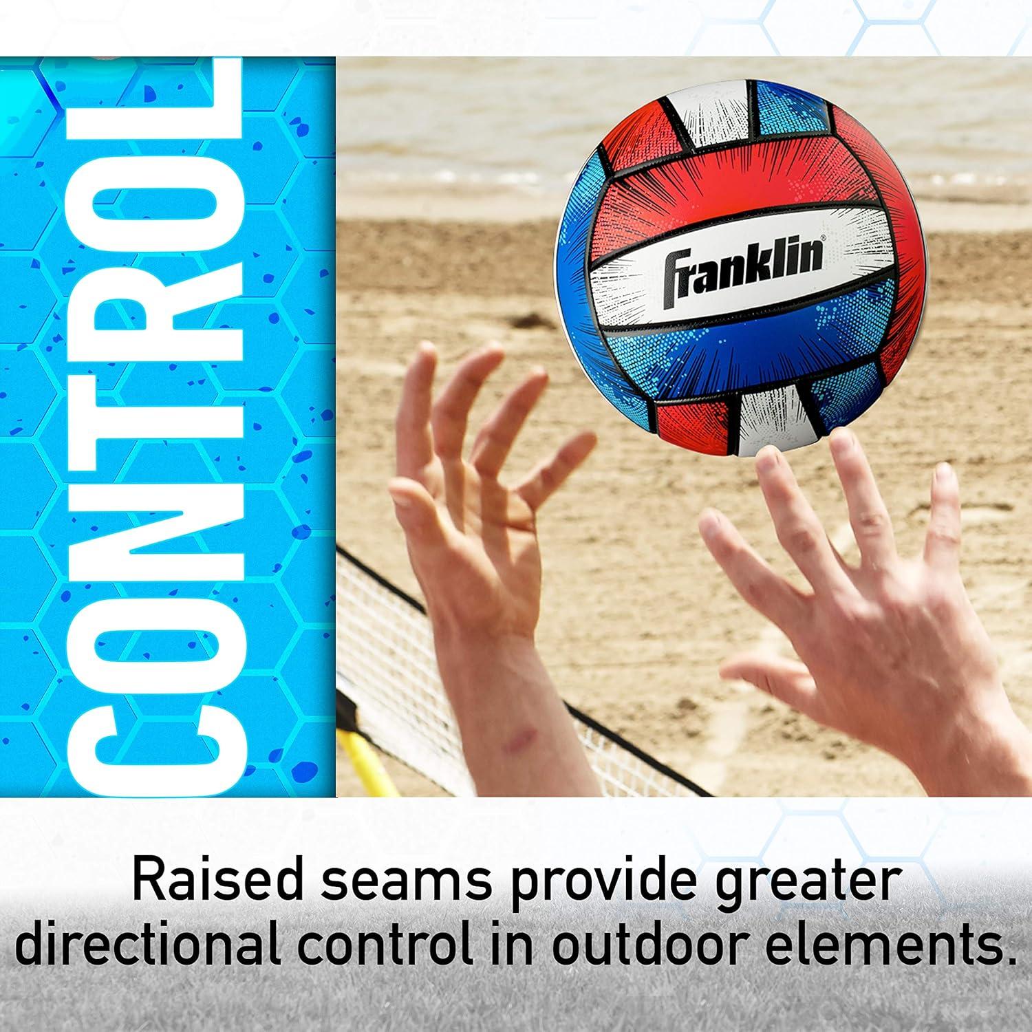 image:imageFranklin Sports Volleyball Outdoor Beach Volleyball Cushioned Ball Set Great for Backyard and BeachBlast