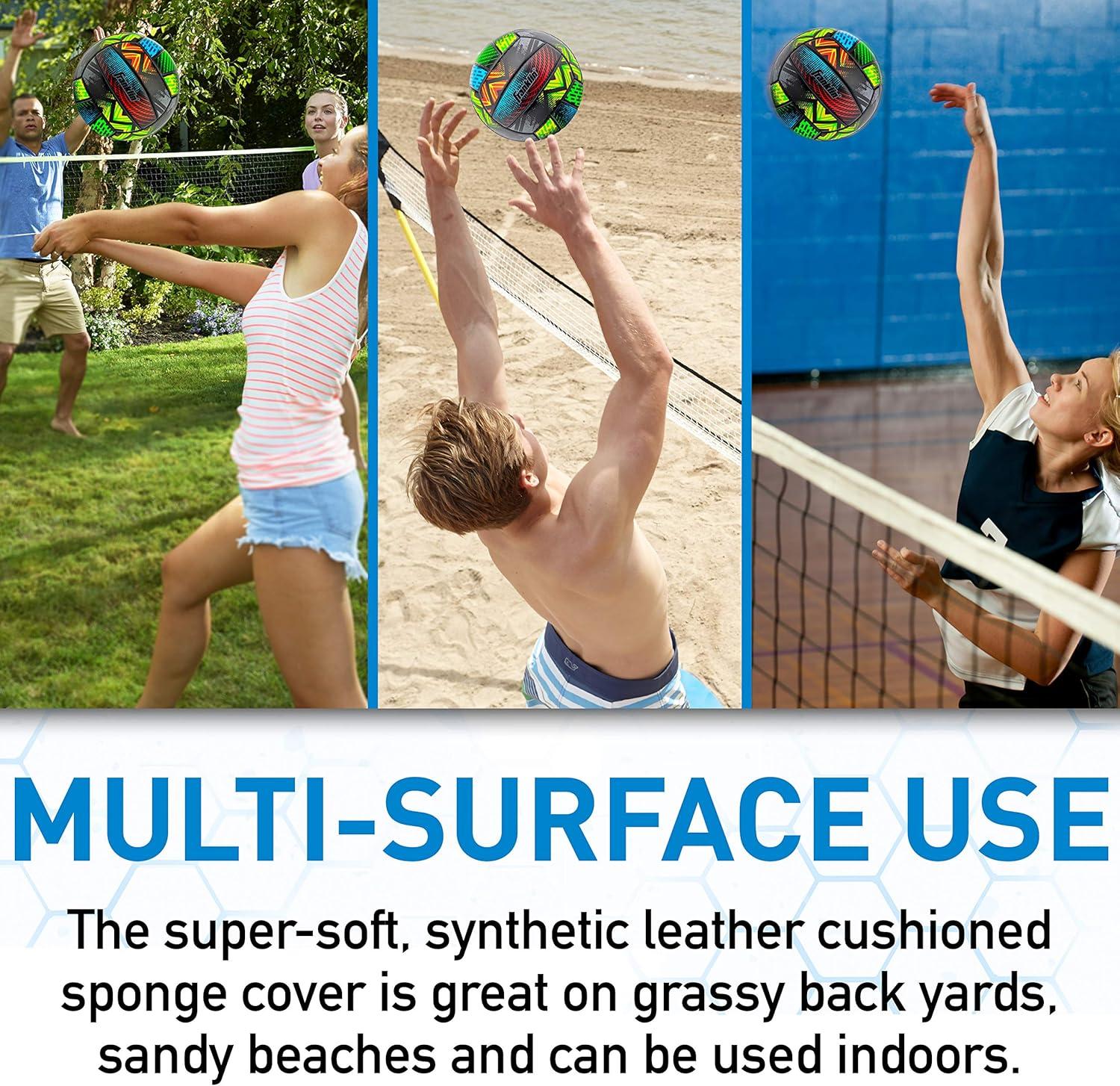 image:imageFranklin Sports Volleyball Outdoor Beach Volleyball Cushioned Ball Set Great for Backyard and BeachMystic