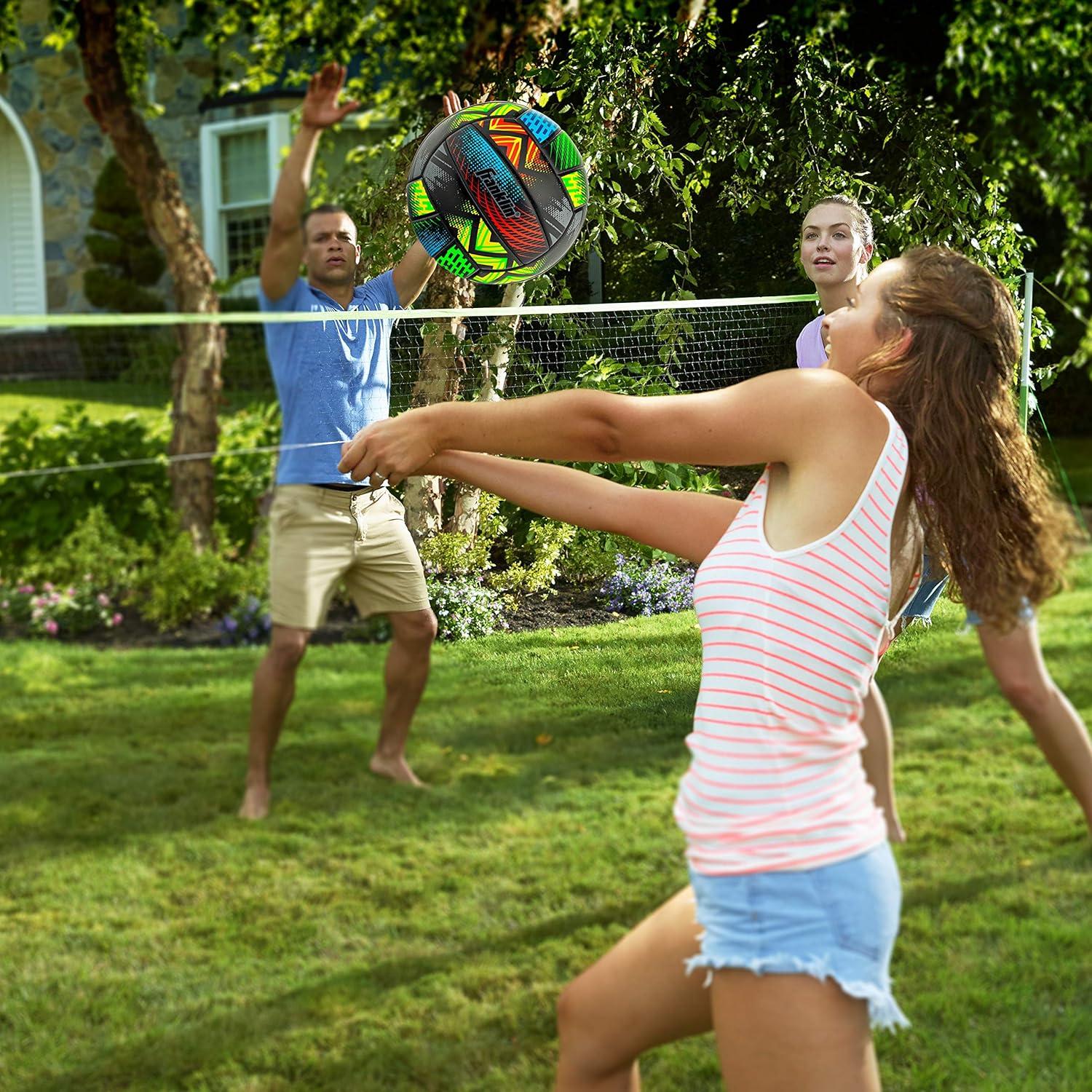 image:imageFranklin Sports Volleyball Outdoor Beach Volleyball Cushioned Ball Set Great for Backyard and BeachMystic
