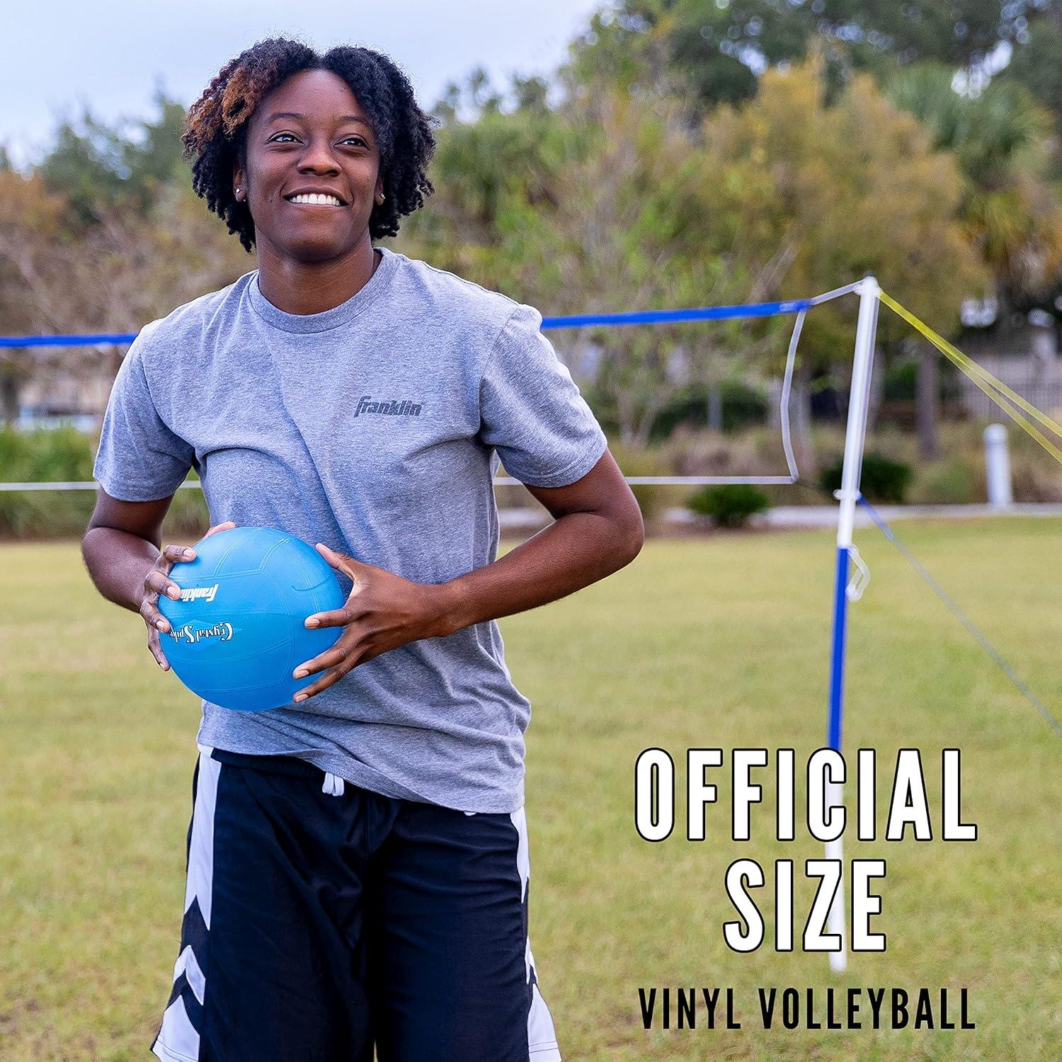 image:imageFranklin Sports Volleyball Set Beach and Backyard Volleyball Net Set Portable Volleyball Net and Ball Set with Poles and Ground Stakes RecreationalRecreational