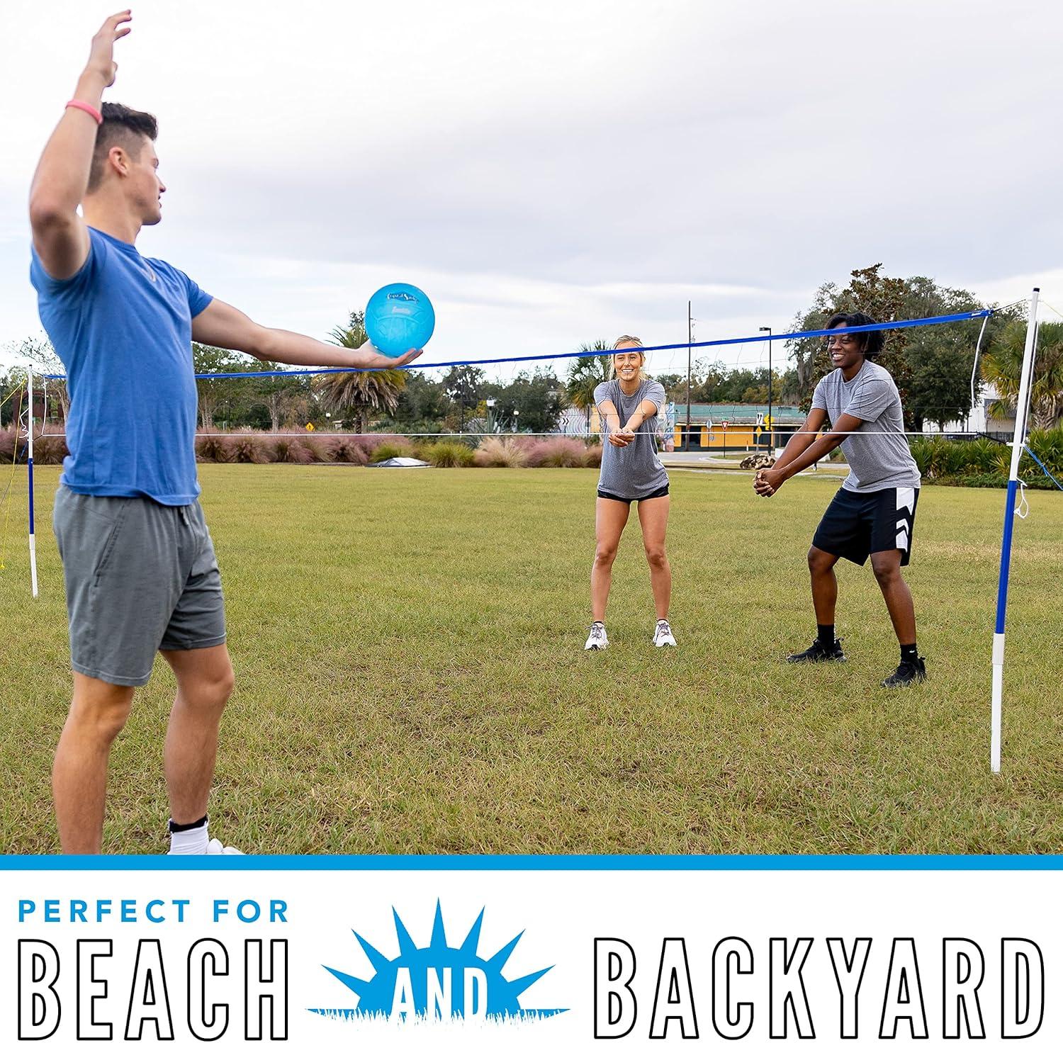 image:imageFranklin Sports Volleyball Set Beach and Backyard Volleyball Net Set Portable Volleyball Net and Ball Set with Poles and Ground Stakes RecreationalRecreational