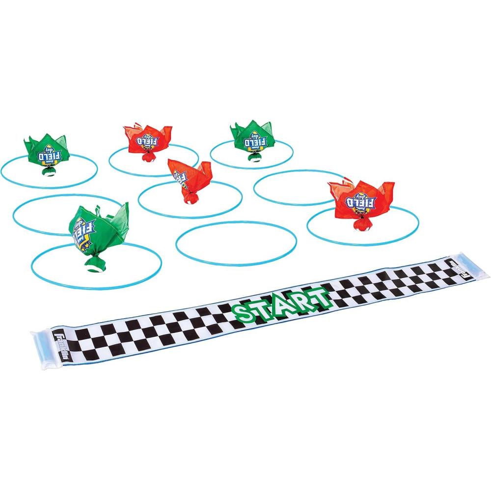 image:imageFranklin Field Day Deluxe Tic Tac Toe Racing for Kids and Adults Perfect for Backyard Play Includes 9 Play Space Hoops 6 Tic Tac Toe Weighted Flags and 1 Starting Line