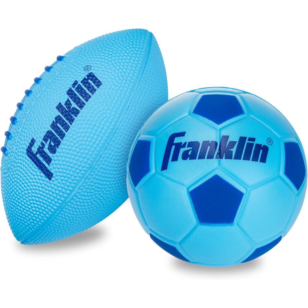 image:imageFranklin Sports Kids Foam Sports Balls  Mini Foam Footballs  Soccer Balls  Indoor  Outdoor Soft Toy  Backyard  Practice  Assorted Colors