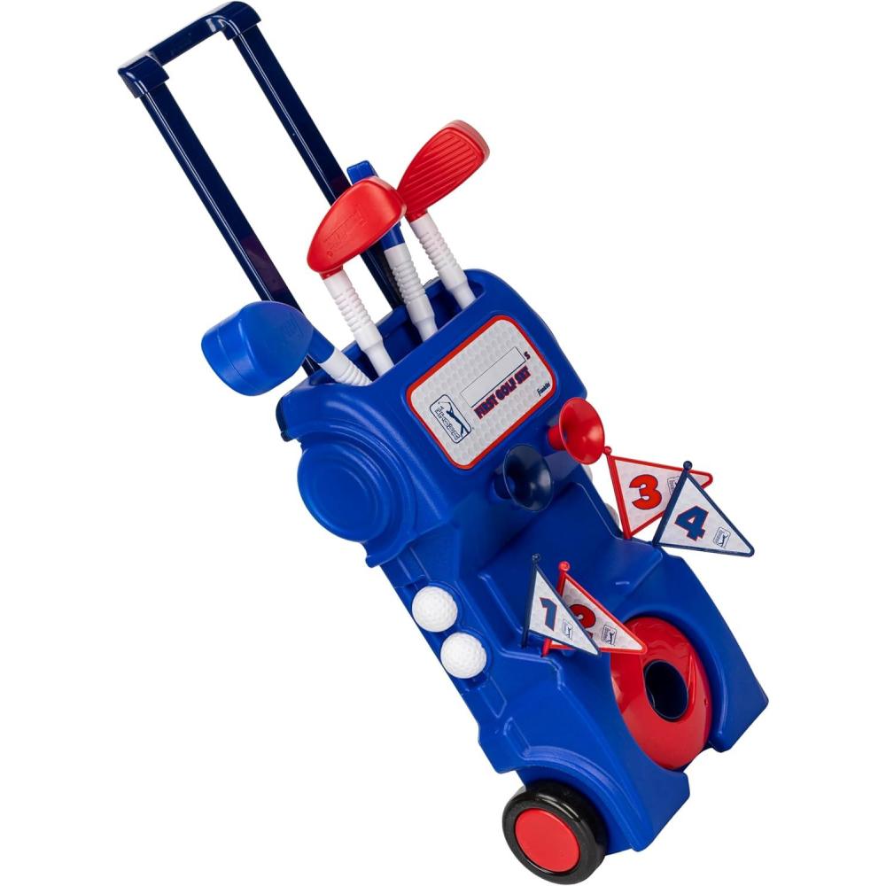 image:imageFranklin Sports Kids Toy Golf Set PGA Tour MyFirst Plastic Golf Clubs Balls Set for Kids Toddlers Mini Toy Righty Lefty Clubs Includes Carry Case 2 Tees 4 Balls 4 Holes with Flags