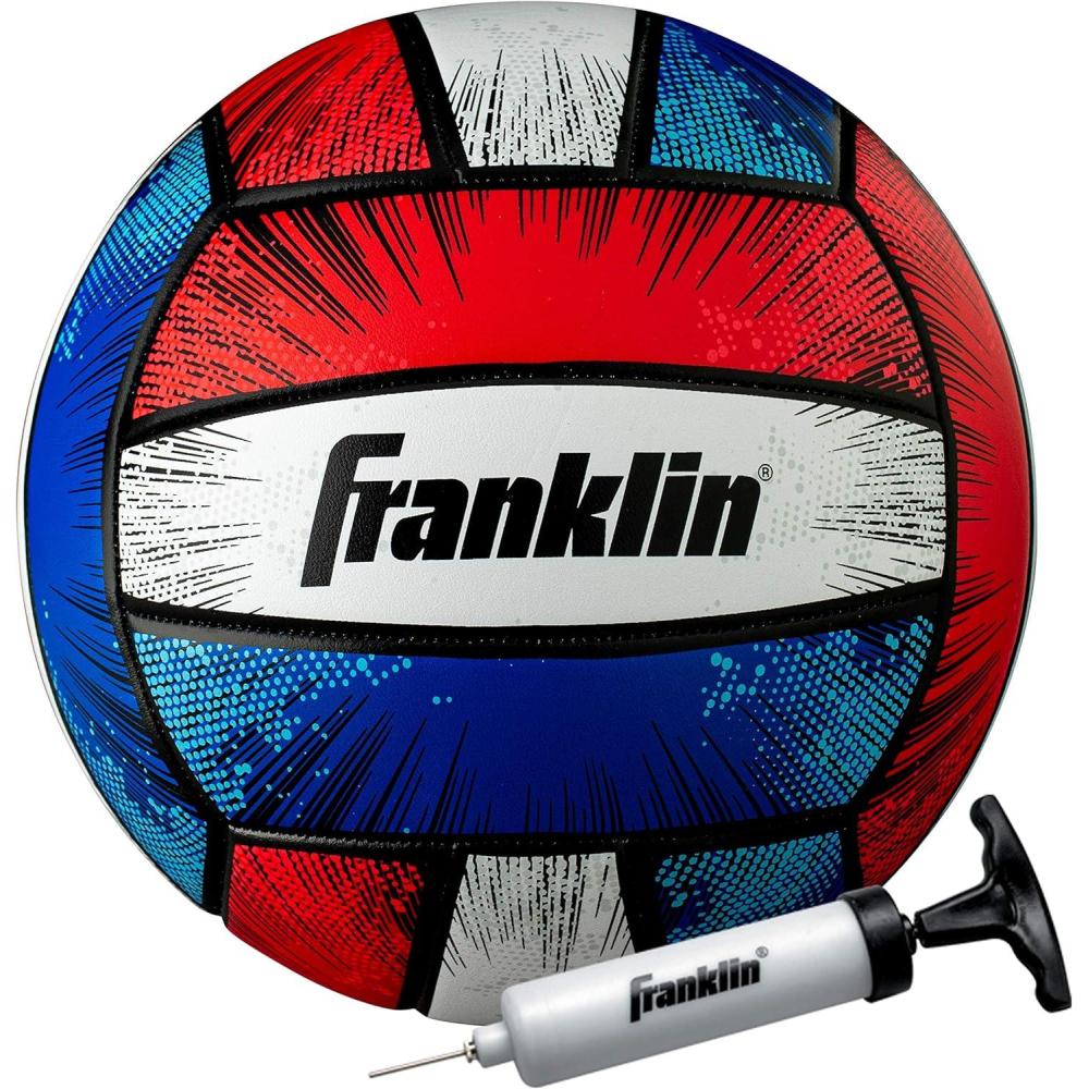 image:imageFranklin Sports Volleyball Outdoor Beach Volleyball Cushioned Ball Set Great for Backyard and BeachBlast