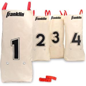 Franklin Field Day Potato Sack Race Bags & 3-Legged Race Bands Game Kit – Great for Kids – 2 Games in 1