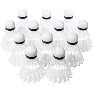 Franklin Sports Badminton Shuttlecock Set – Sets of 3, 6 + 12 Badminton Birdies – Backyard Outdoor Badminton Shuttlecocks – Plastic Replacement Birdies for Badminton Sets – 3, 6 + 12 Packs(12 Pack)