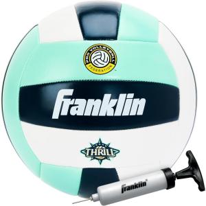 Franklin Sports PVF Team Volleyballs – Official Size + Regulation Weight Volleyballs for Indoor + Outdoor Use – Youth + Adult Ball for Recreational Play – Official PVF Team Logos + Colors(Vegas Thrill)