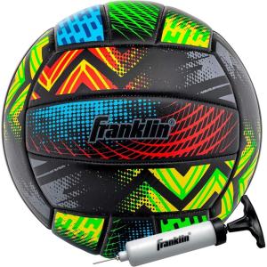 Franklin Sports Volleyball – Outdoor + Beach Volleyball – Cushioned Ball Set Great for Backyard and Beach(Mystic)