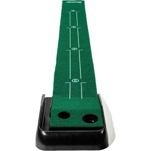 Franklin SportsIndoor Golf Putting Green Portable Authentic9FootMat with Auto Ball Return Golf Training Aid & Putting Practice Game Real Course Feel
