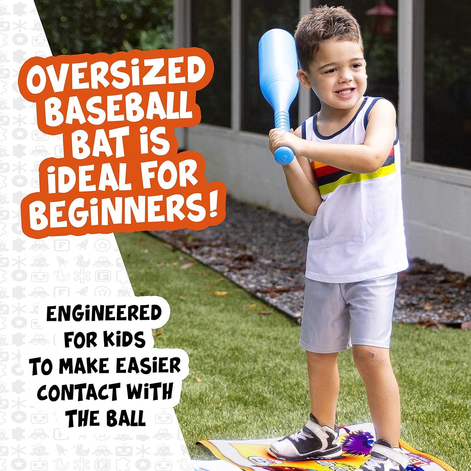 image:imageFranklin Learn Your Stance Baseball Set Perfect for Toddlers and Kids Includes Bat and Balls Improve Batting Skills Outdoor Sports Baseball