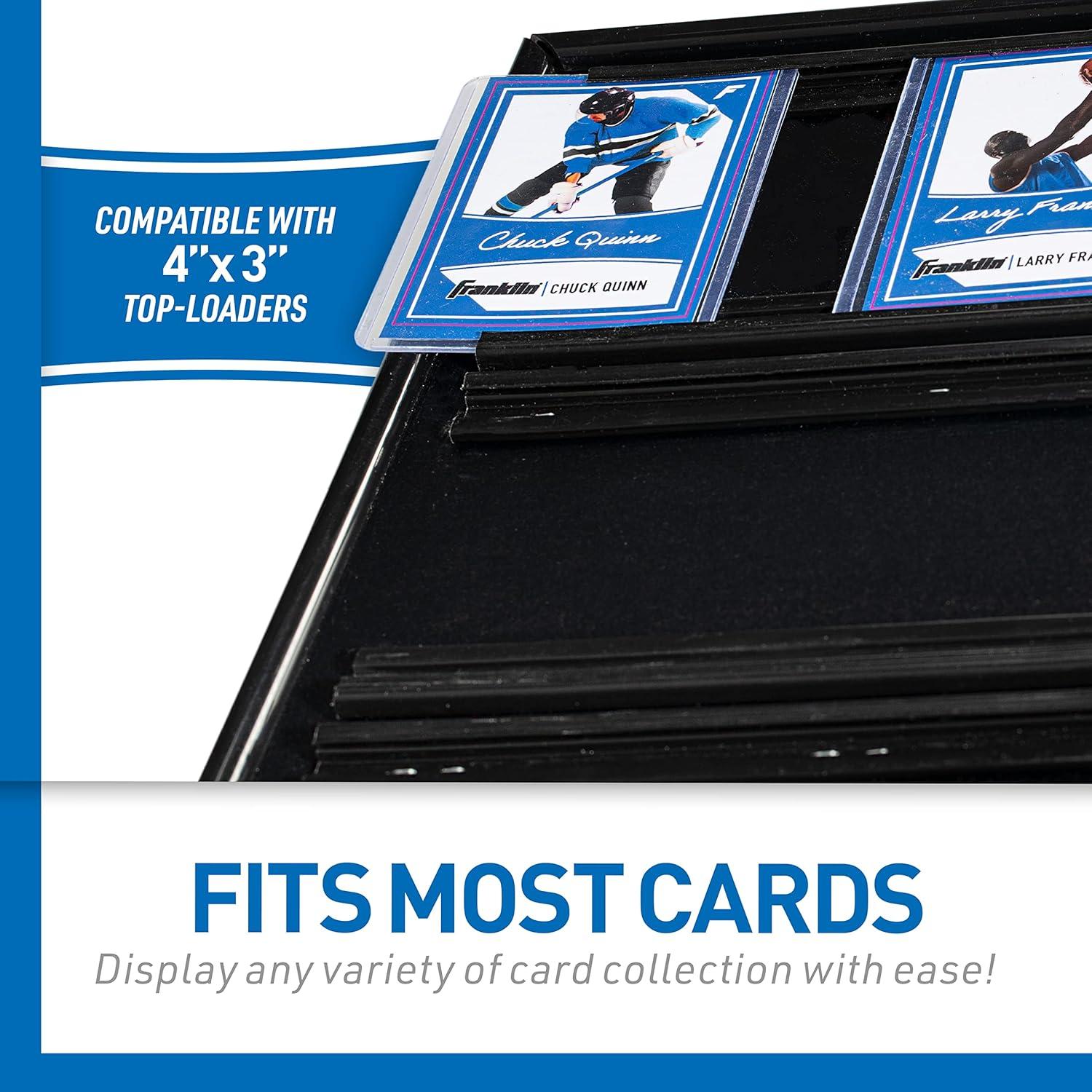 image:imageFranklin Sports Baseball Trading Card Display Frame Display Case for Sports Collector Trading Cards Wall Mounted Case 20 Top Loaders Included