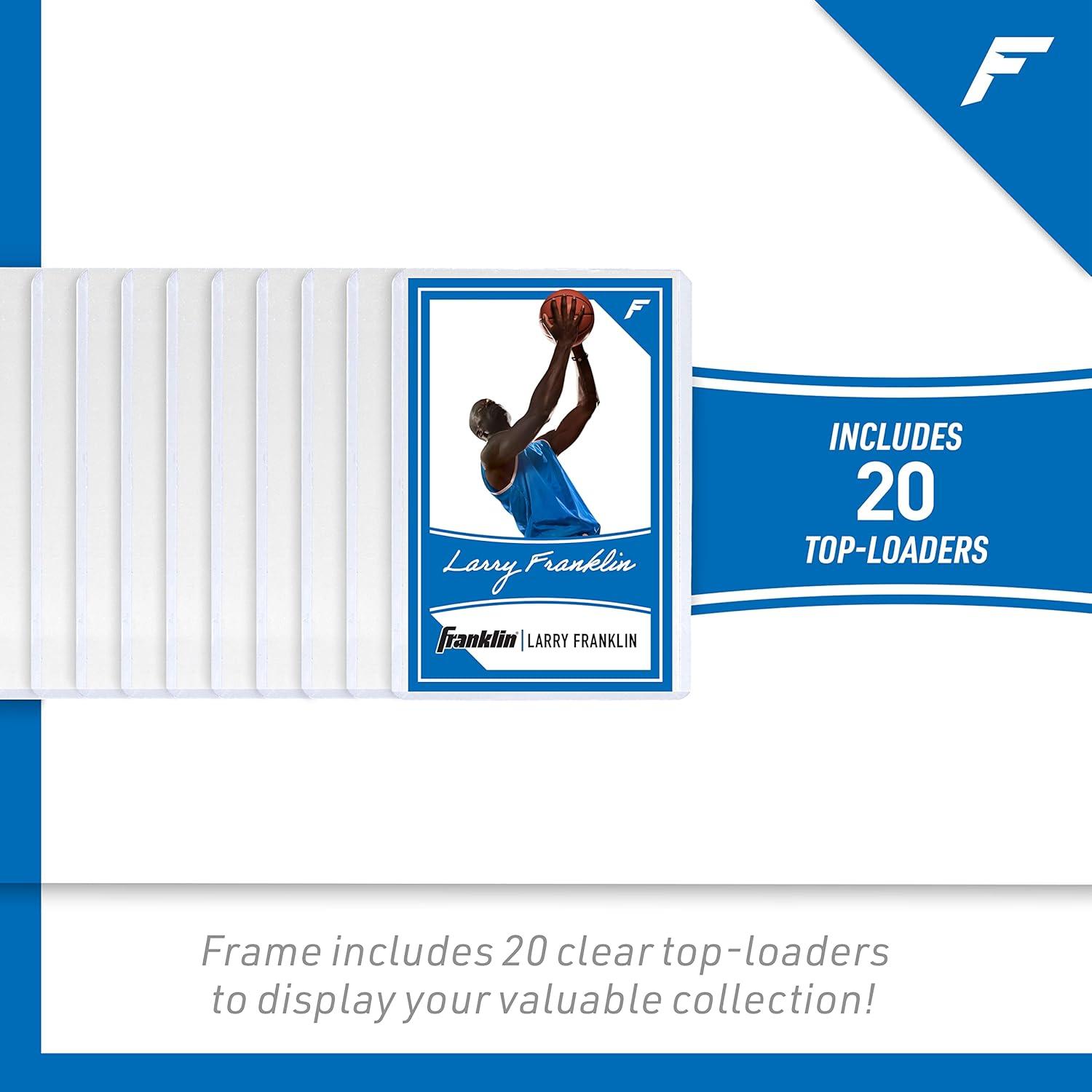 image:imageFranklin Sports Baseball Trading Card Display Frame Display Case for Sports Collector Trading Cards Wall Mounted Case 20 Top Loaders Included