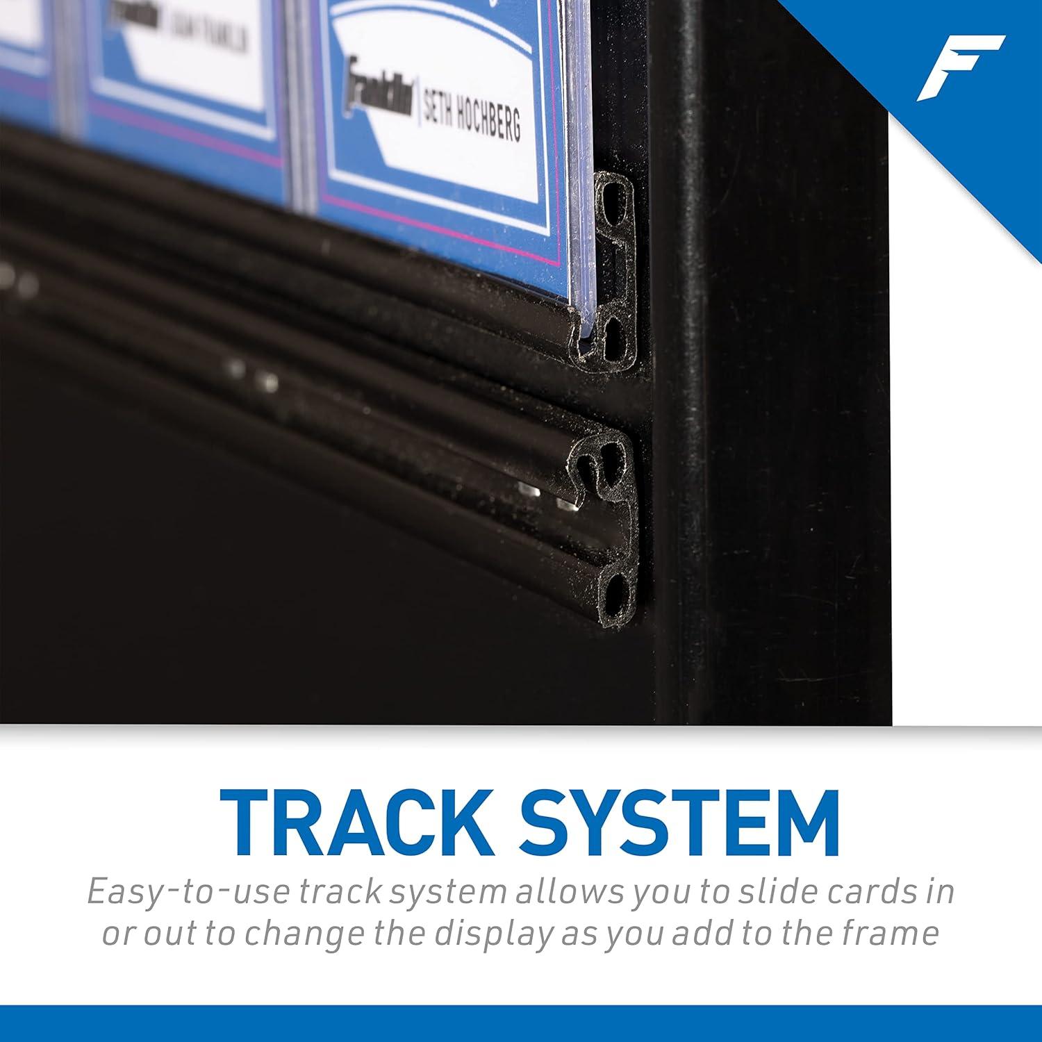 image:imageFranklin Sports Baseball Trading Card Display Frame Display Case for Sports Collector Trading Cards Wall Mounted Case 20 Top Loaders Included