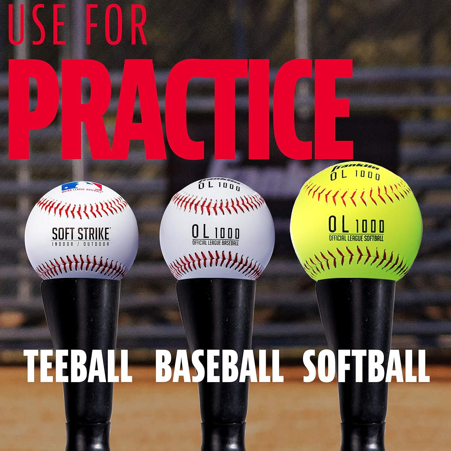 image:imageFranklin Sports BaseballSoftball Batting TeeMLB Pro Porta Hitting TeePortable Weighted Batting Tee SoftbalAdjustable TeePro Porta Tee Topper