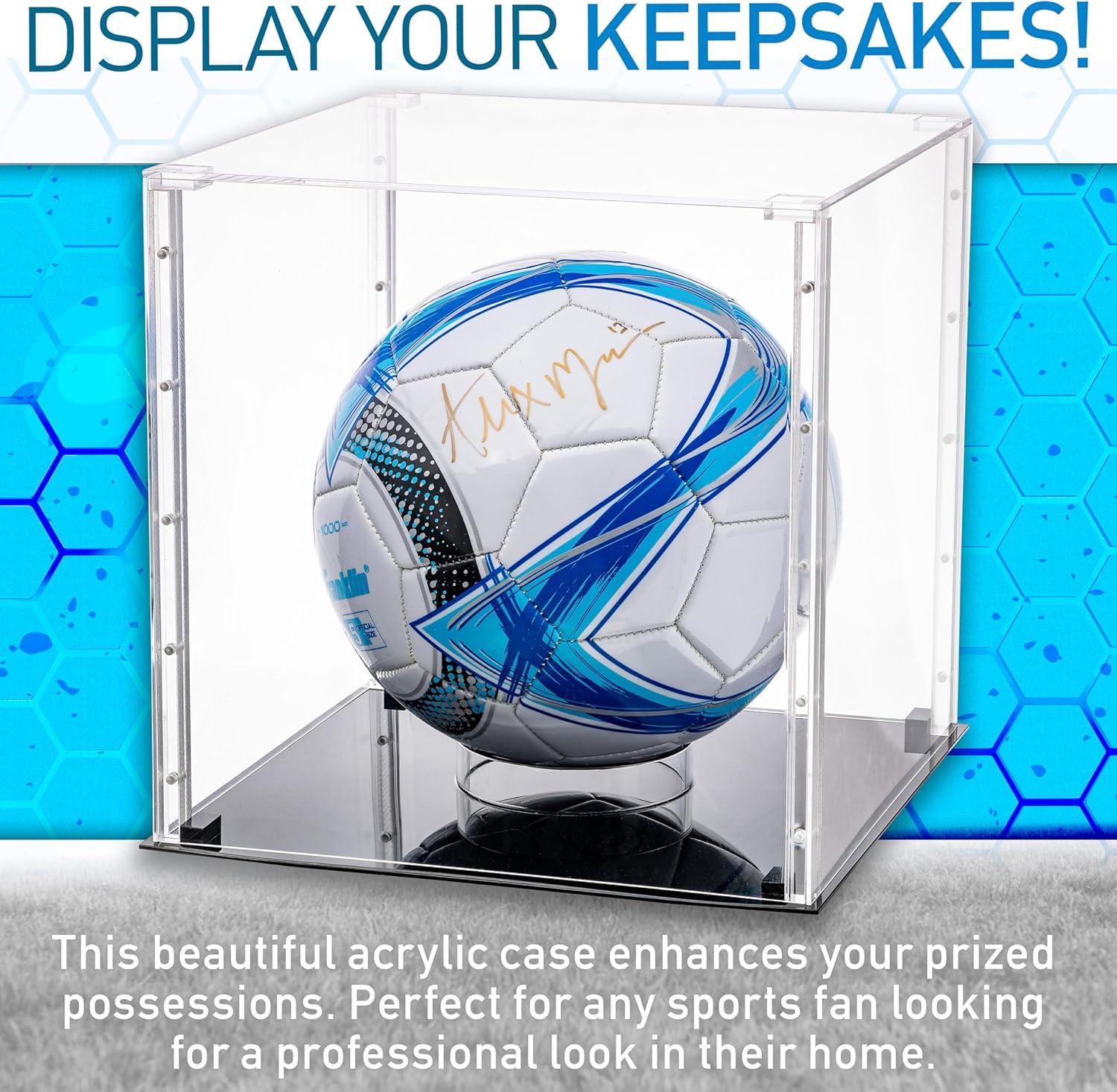 image:imageFranklin Sports Display Case Memorabilia UV Protected Sport Collectibles Baseball Batting Gloves Basketball Soccer Ball FootballBasketballSoccer Ball