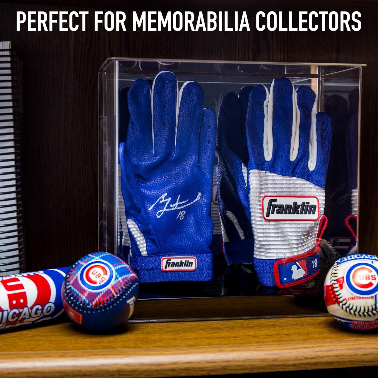 image:imageFranklin Sports Display Case Memorabilia UV Protected Sport Collectibles Baseball Batting Gloves Basketball Soccer Ball FootballBatting Gloves