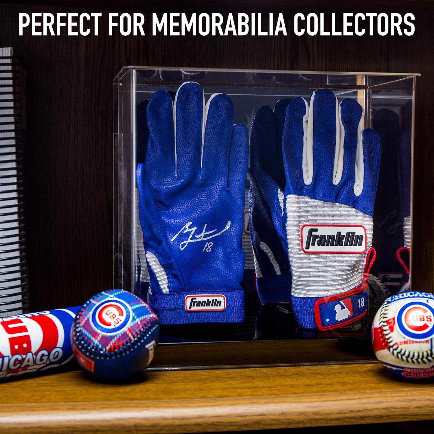 image:imageFranklin Sports Display Case Memorabilia UV Protected Sport Collectibles Baseball Batting Gloves Basketball Soccer Ball FootballBatting Gloves