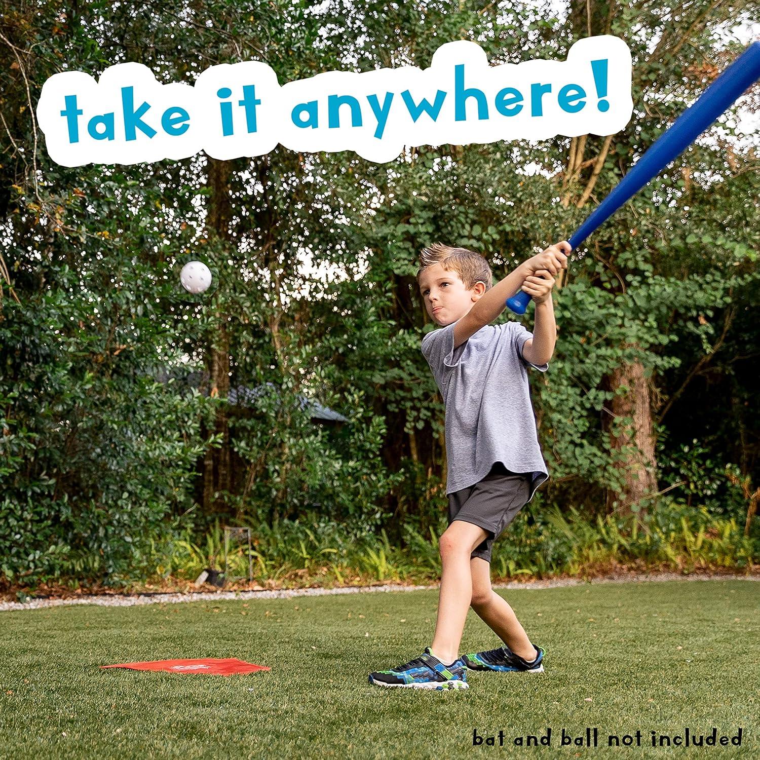 image:imageFranklin Sports Field Day Baseball Base Set Throw Down Rubber Bases for Baseball Softball with Home Plate Portable Backyard Baseball Softball Kickball Bases Easy Set Up Rubber Base Set RedOne Size