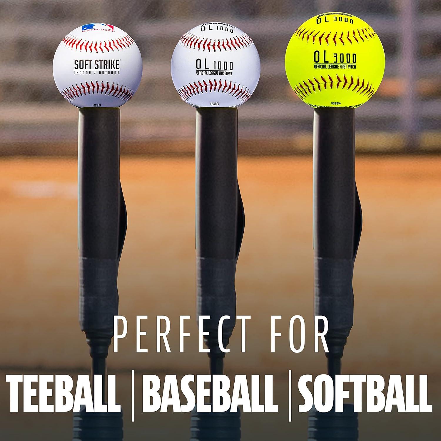 image:imageFranklin Sports MLB Total Batting Adjustable Batting Tee Ball Stand and Softball Hitting Tee for Baseball for AdultsYouthTotal Tee