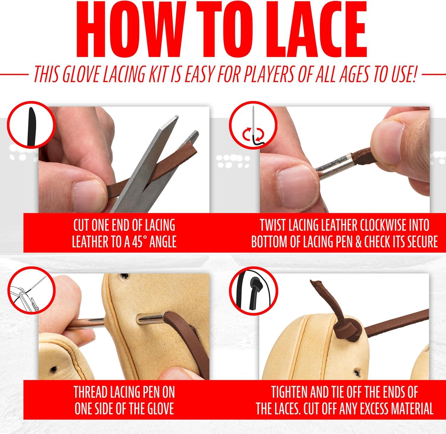 image:imageFranklin SportsGlove Lacing Repair KitMedium Brown