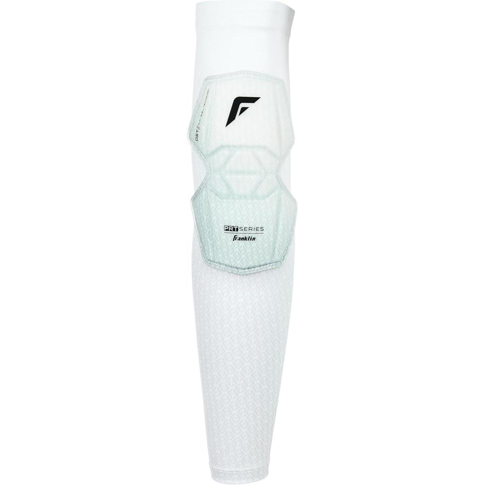 image:imageFranklin Sports Baseball Softball Protective Arm Sleeve PRT DST Series Adult Arm Elbow Shield for Batting Fielding Right Arm Left Arm Black SMWhite