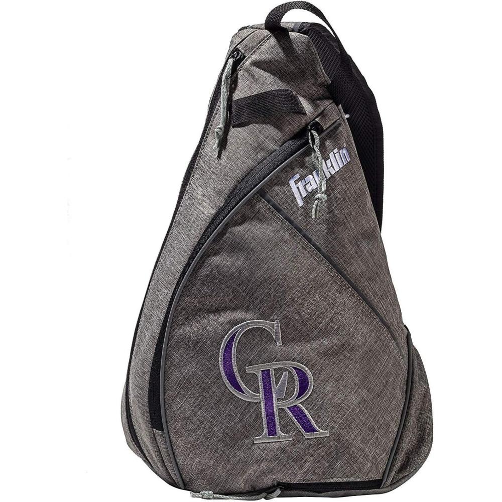image:imageFranklin Sports MLB Team Licensed Crossbody Slingbak Baseball Shoulder Bag for Men amp WomenColoado Rockies