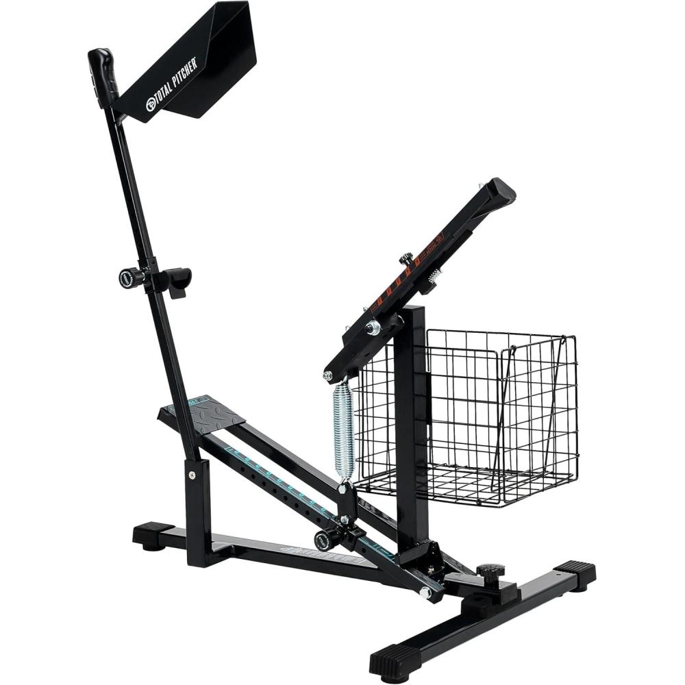image:imageFranklin Sports Total Pitcher Baseball Softball Training Aid Pitching Machine Ball Launcher for Batting Fielding Practice Spring Loaded Portable Pitching Machine for Backyard Batting Cage