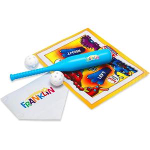 Franklin Learn Your Stance Baseball Set- Perfect for Toddlers and Kids – Includes Bat and Balls – Improve Batting Skills – Outdoor Sports Baseball