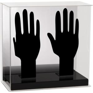 Franklin Sports Display Case – Memorabilia – UV Protected – Sport Collectibles – Baseball – Batting Gloves – Basketball – Soccer Ball – Football(Batting Gloves)