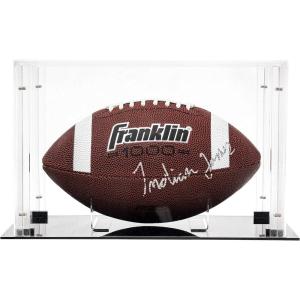 Franklin Sports Display Case – Memorabilia – UV Protected – Sport Collectibles – Baseball – Batting Gloves – Basketball – Soccer Ball – Football(Football)