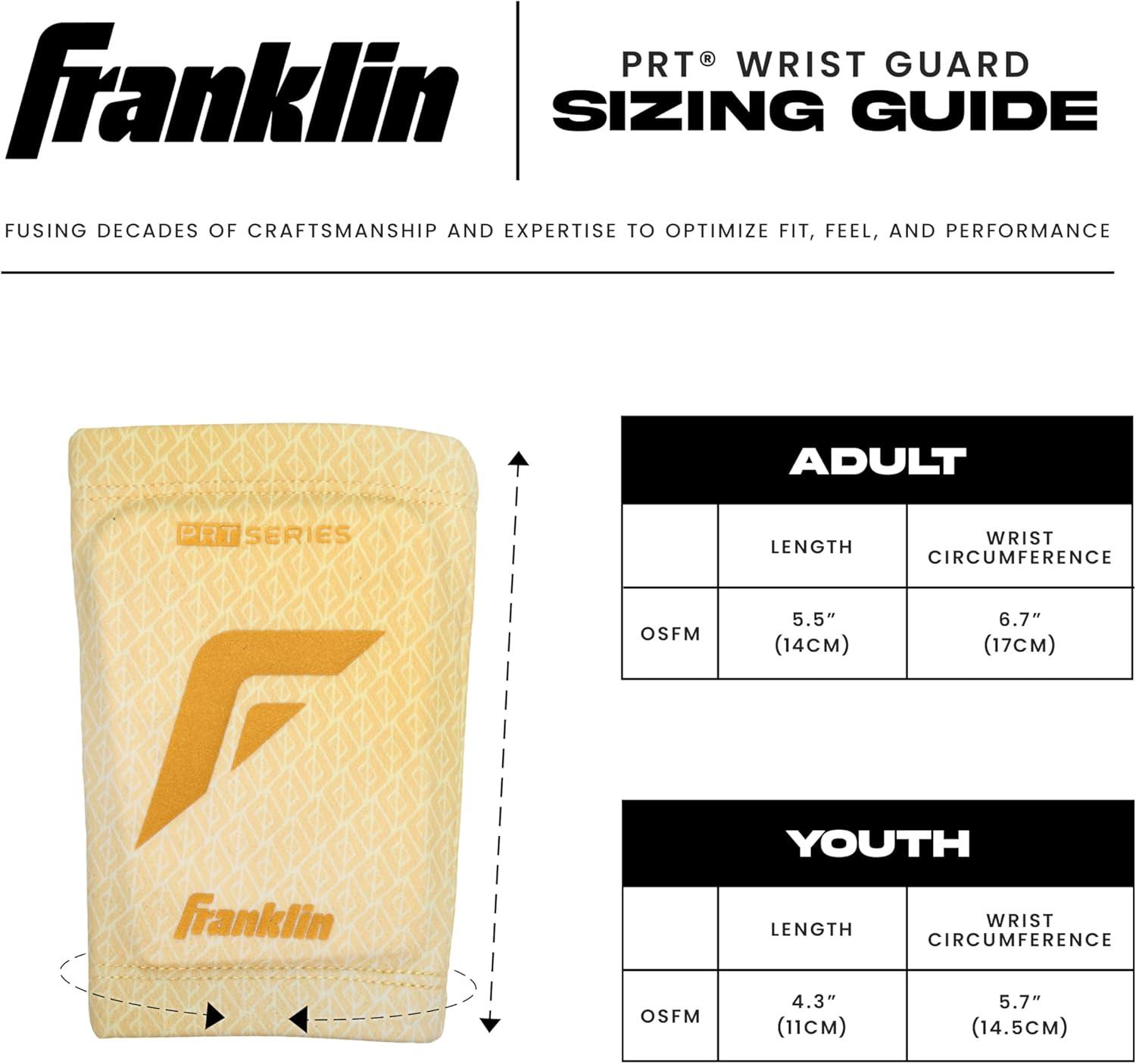 image:imageFranklin Sports Baseball Softball Protective Wrist Guard Youth PRT Series Wrist Shield for Batting Fielding Protective Gear Equipment Right Left ArmVanilla