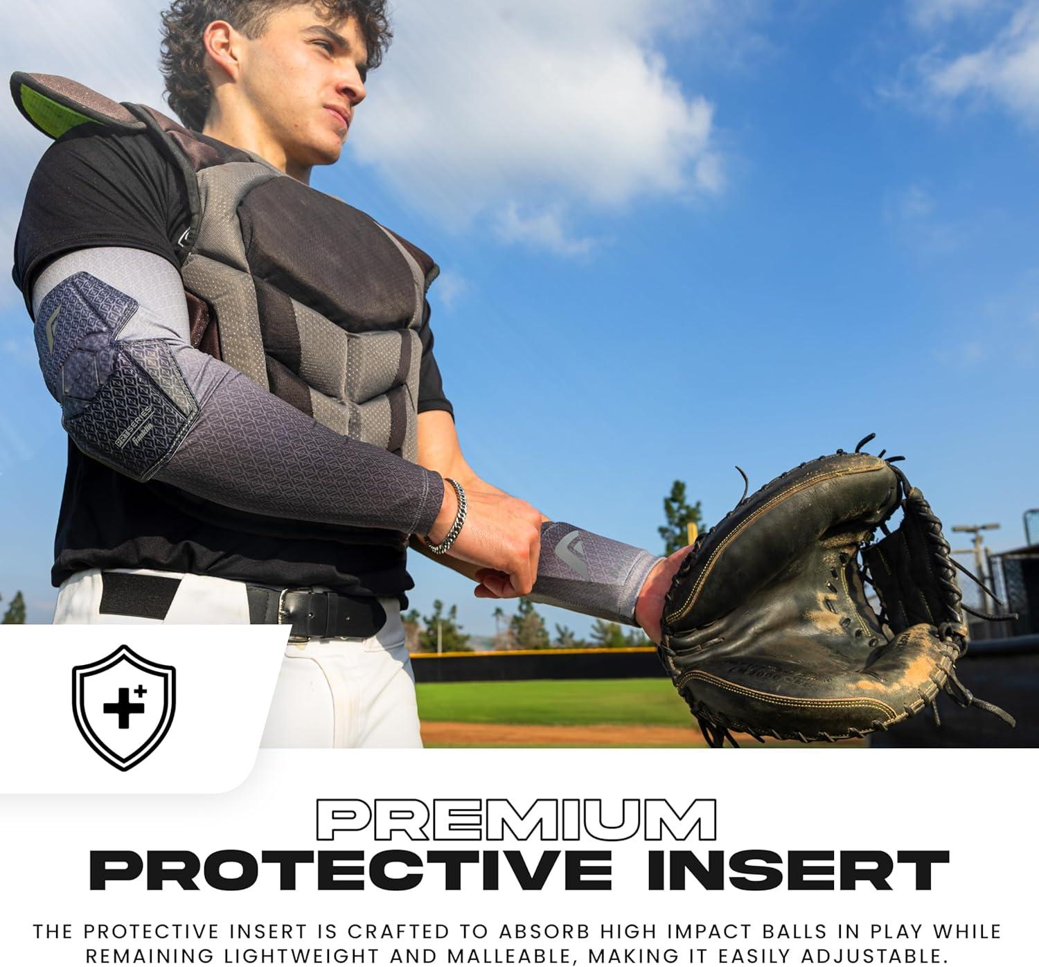 image:imageFranklin Sports Baseball Softball Protective Wrist Guard Youth PRT Series Wrist Shield for Batting Fielding Protective Gear Equipment Right Left ArmBlack