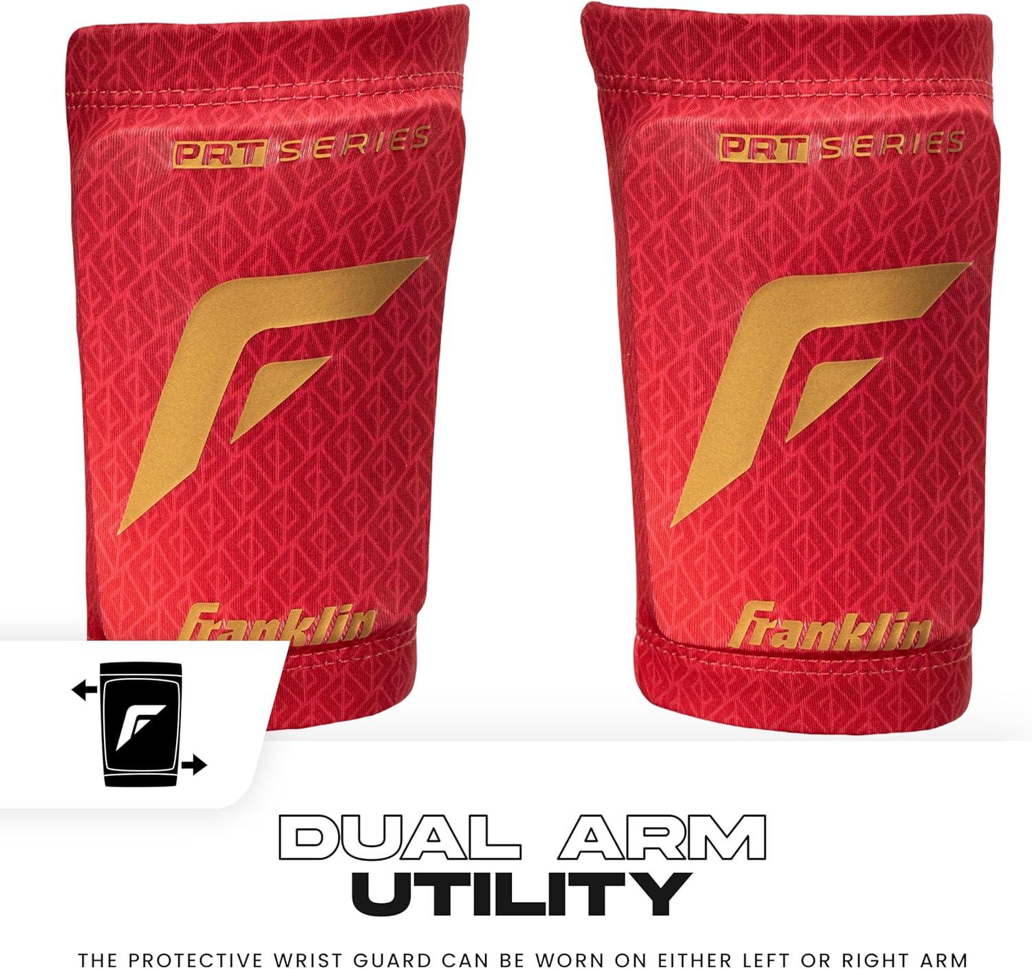 image:imageFranklin Sports Baseball Softball Protective Wrist Guard Youth PRT Series Wrist Shield for Batting Fielding Protective Gear Equipment Right Left ArmRed