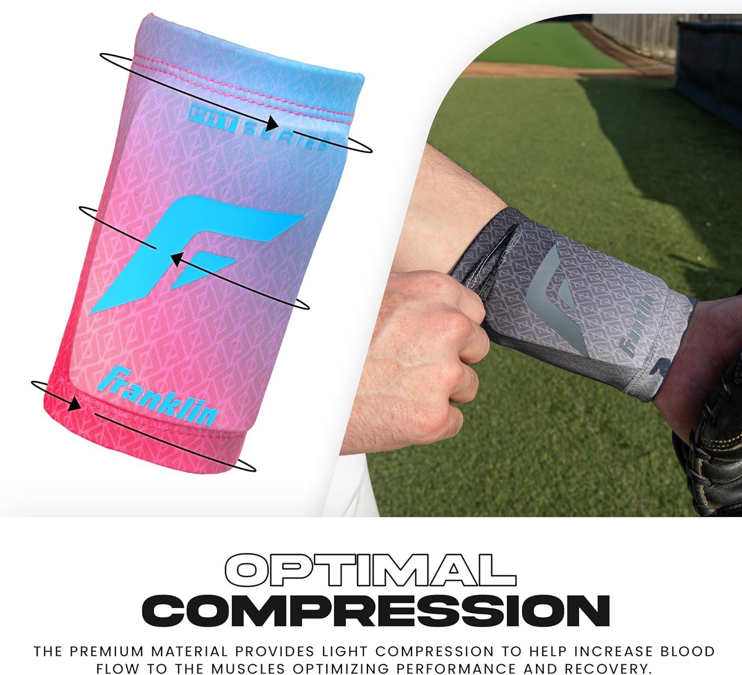 image:imageFranklin Sports Baseball Softball Protective Wrist Guard Youth PRT Series Wrist Shield for Batting Fielding Protective Gear Equipment Right Left ArmCotton Candy