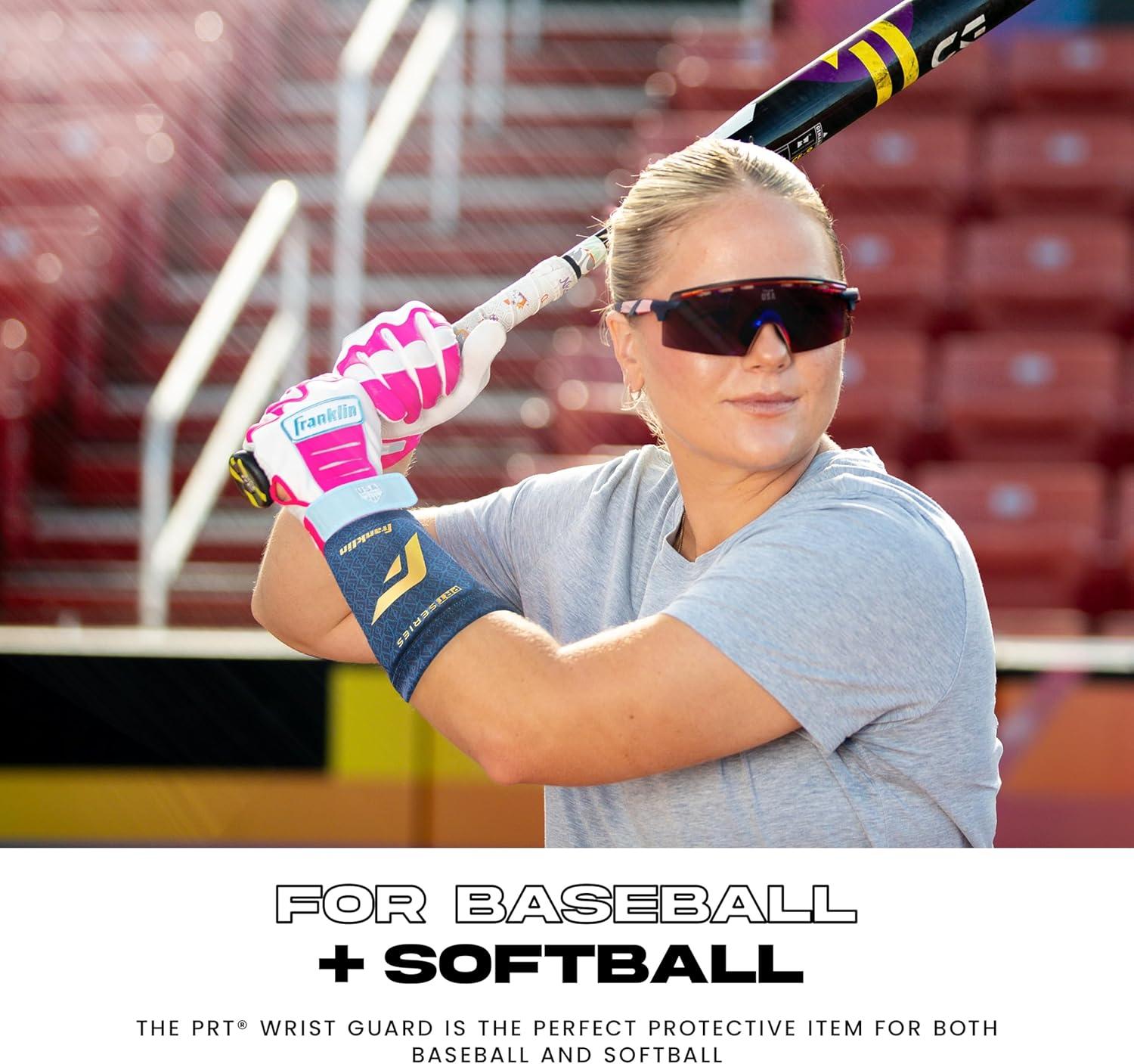 image:imageFranklin Sports Baseball Softball Protective Wrist Guard Youth PRT Series Wrist Shield for Batting Fielding Protective Gear Equipment Right Left ArmNavy