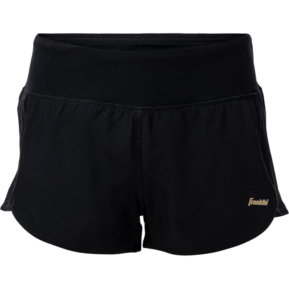 image:imageFranklin Sports Womens Athletic Shorts Performance Workout Sports Shorts for Pickleball Tennis Biking Running More Spandex Blend with Pocket Womens Large Black