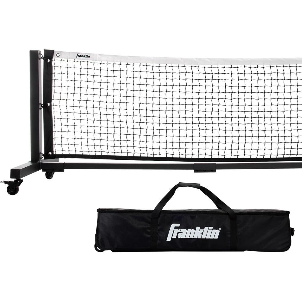 image:imageFranklin Sports Skinny Singles 11 Foot Pickleball Net Portable Outdoor Pickleball Net for Practice Carry Bag for Driveway Backyard More Durable Aluminum Construction