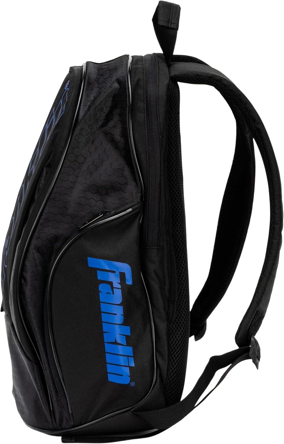 image:imageFranklin Sports Junior Pickleball Backpack Deluxe Competition Pro Pickleball Paddle Bag for Gear Equipment Compact Mens Womens Backpack for Paddles Balls Accessories
