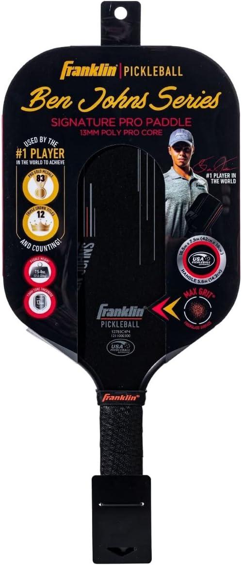 image:imageFranklin Sports Pro Pickleball Paddle USAP Approved Paddle with MaxGrit Technology Elongated Handle for Maximum ControlPro Player BlackOrange